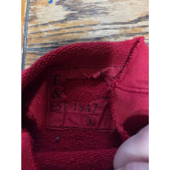 Frank & Eileen IZZIE Sweatshirt Party Dress TRIPLE FLEECE In  Cranberry Sz Large - Picture 3 of 5